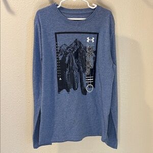 Under Armour Heather Blue Graphic Tee